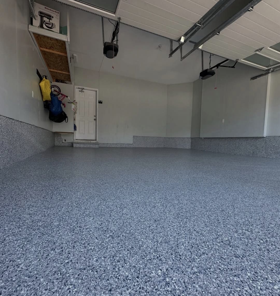 2-Car Garage Coating after epoxy